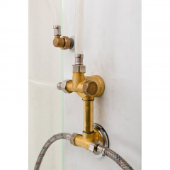 Душевая кабина DTO DM 2090 с гидромассажем (90x90)