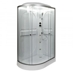 Душевая кабина DTO L 602 R LED с гидромассажем (120x80)