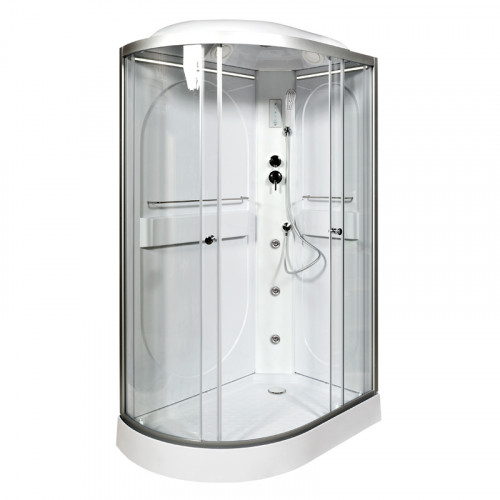 Душевая кабина DTO L 602 R LED с гидромассажем (120x80)