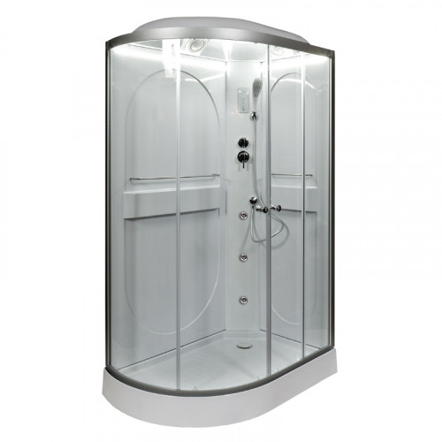Душевая кабина DTO L 602 R LED с гидромассажем (120x80)
