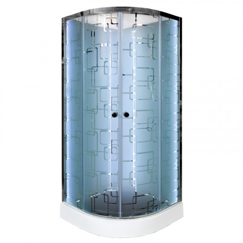 Душевая кабина DTO EM 1510 N LED (100x100)
