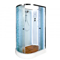 Душевая кабина DTO ЕМ 1511R N LED (110x80)