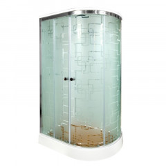 Душевая кабина DTO ЕМ 1512L с электрикой и гидромассажем (120x80)