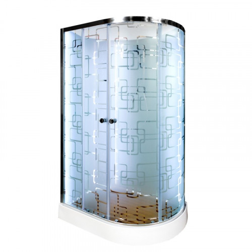 Душевая кабина DTO ЕМ 1512L N LED с гидромассажем (120x80)
