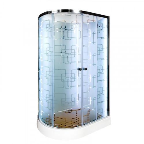 Душевая кабина DTO ЕМ 1512R N LED с гидромассажем (120x80)