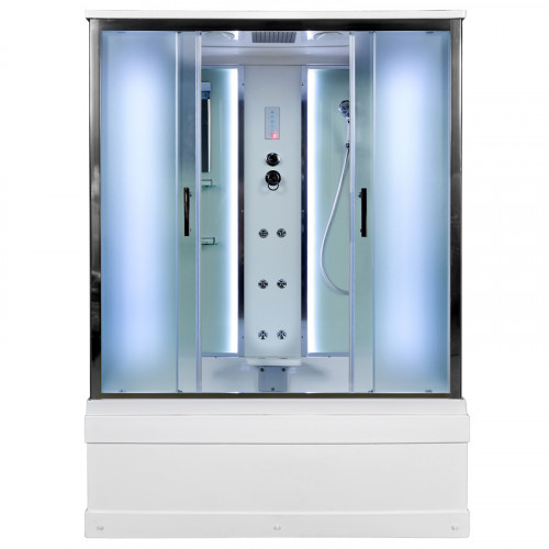 Душевой бокс DTO EM 4516 LED с гидромассажем (160x85)