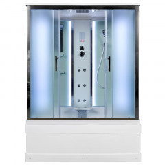 Душевой бокс DTO EM 4516 LED с гидромассажем (160x85)