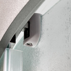 Душевая кабина DTO L 901 с гидромассажем и электрикой (100x100)