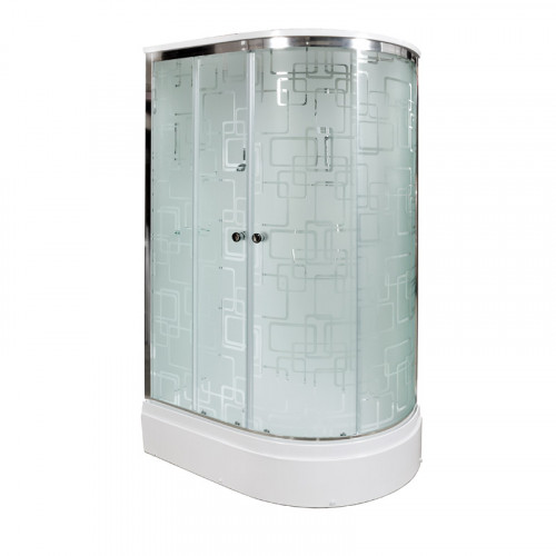 Душевая кабина DTO ЕМ 2712 L с электрикой (120x80)