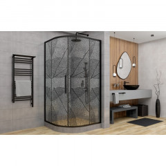 Душевое ограждение DTO HB 90 Black (88-90)x(88-90)