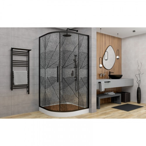 Душевое ограждение DTO HB 90 Black (88-90)x(88-90)