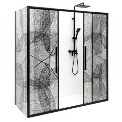 Дверь в нишу DTO FB2 170-190 Black (170-190)