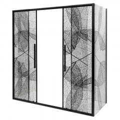 Дверь в нишу DTO FB2 170-190 Black (170-190)