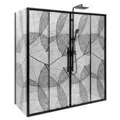 Дверь в нишу DTO FB2 170-190 Black (170-190)