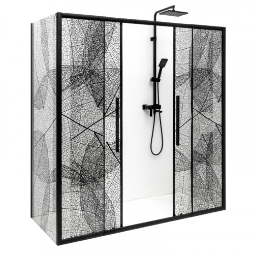 Дверь в нишу DTO FB2 190-210 Black (190-210)