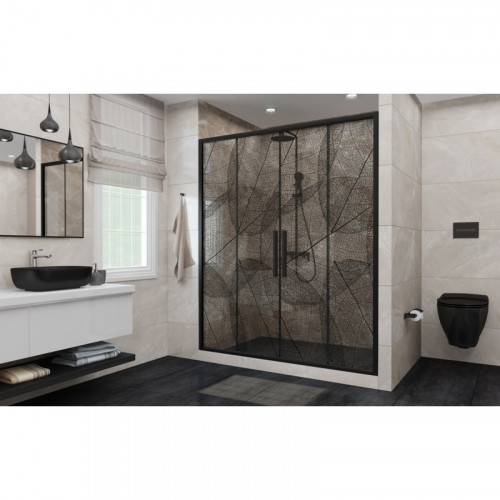 Дверь в нишу DTO FB2 190-210 Black (190-210)