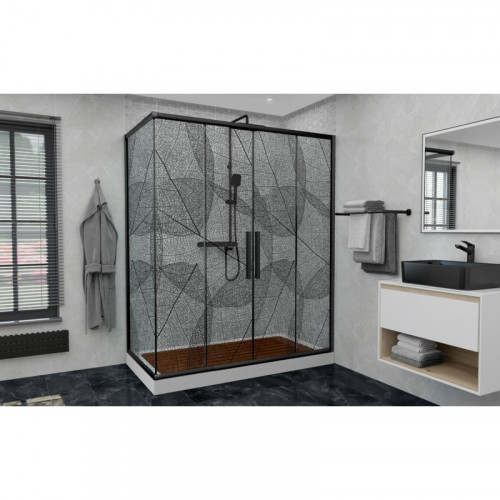 Дверь в нишу DTO FB2 190-210 Black (190-210)