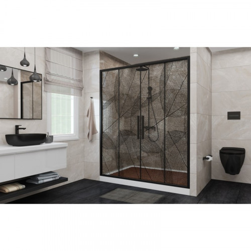 Дверь в нишу DTO FB2 190-210 Black (190-210)