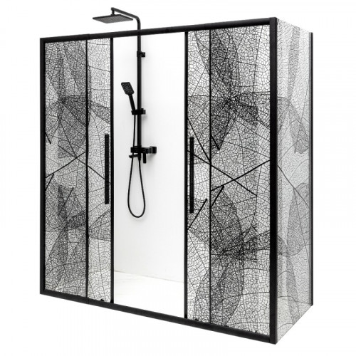 Дверь в нишу DTO FB2 190-210 Black (190-210)