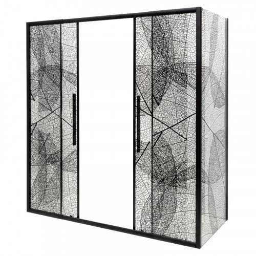 Дверь в нишу DTO FB2 190-210 Black (190-210)