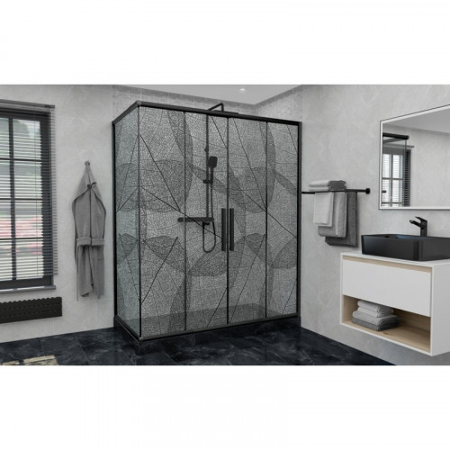 Дверь в нишу DTO FB2 190-210 Black (190-210)