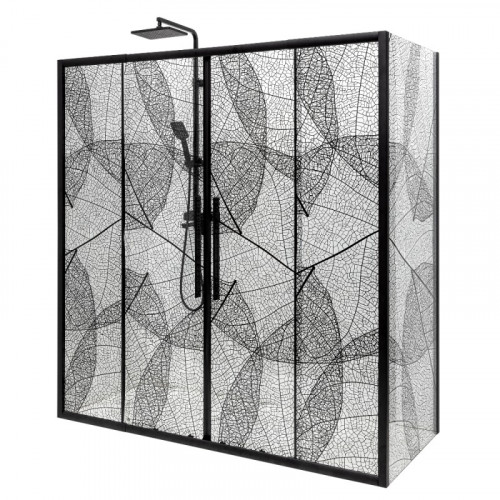 Дверь в нишу DTO FB2 190-210 Black (190-210)