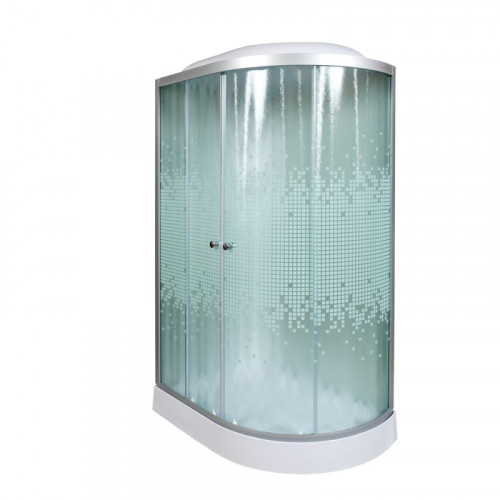 Душевая кабина DTO L 902 L с гидромассажем и электрикой (120x80)