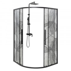 Душевое ограждение DTO HB 100 Black (98-100)x(98-100)