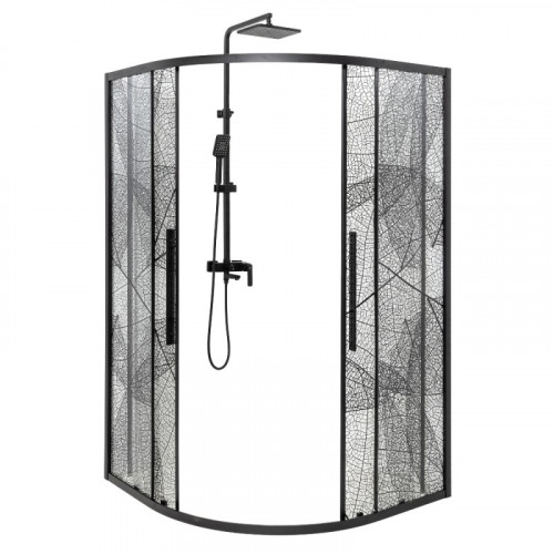 Душевое ограждение DTO HB 80 Black (78-80)x(78-80)