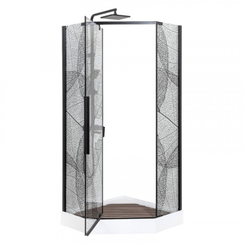 Душевое ограждение DTO PB 100 Black (98-100)x(98-100)
