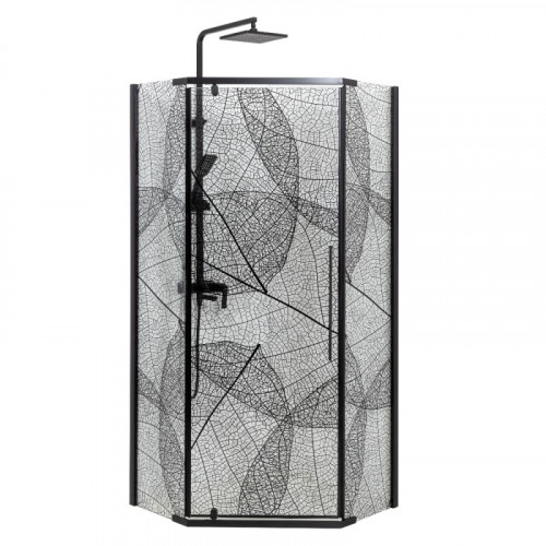 Душевое ограждение DTO PB 100 Black (98-100)x(98-100)