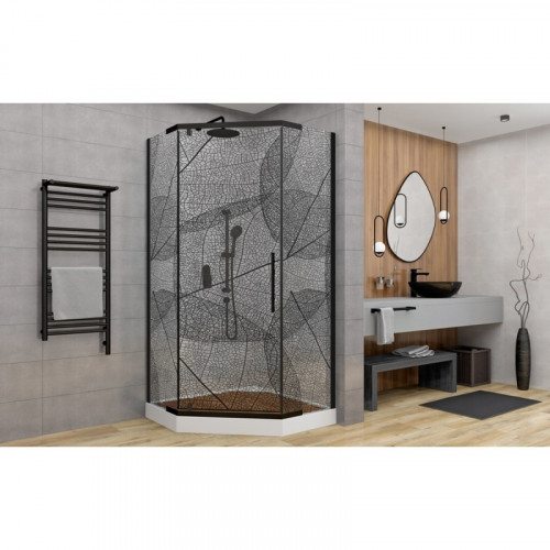 Душевое ограждение DTO PB 90 Black (88-90)