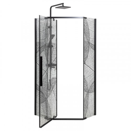 Душевое ограждение DTO PB 90 Black (88-90)