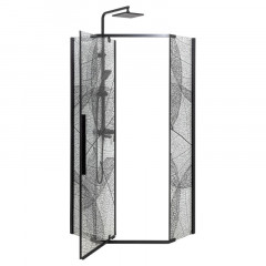 Душевое ограждение DTO PB 90 Black (88-90)