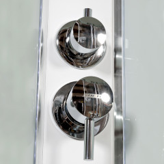 Душевая кабина A 01 LED с гидромассажем (100x100)