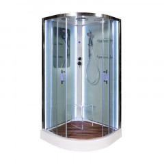 Душевая кабина DTO A 01 LED с кнопкой (100x100)