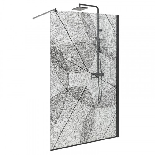 Душевая перегородка DTO MB 100 Black (98-100)x(70-120)