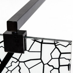 Душевая перегородка DTO MB 110 Black (108-110)x(70-120)