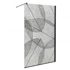 Душевая перегородка DTO MB 120 Black (118-120)x(70-120)