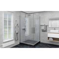 Душевое ограждение DTO KC 80-90 Chrome ((80-90)x(78-90))