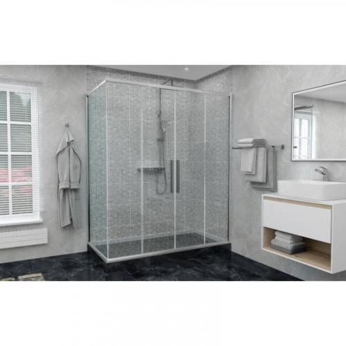 Дверь в нишу DTO FC2 190-210 Chrome (190-210)