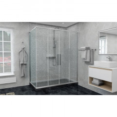 Дверь в нишу DTO FC2 190-210 Chrome (190-210)