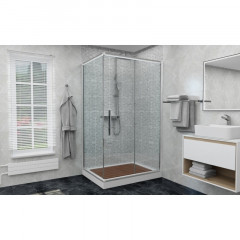 Дверь в нишу DTO FC 120-140 Chrome (120-140)