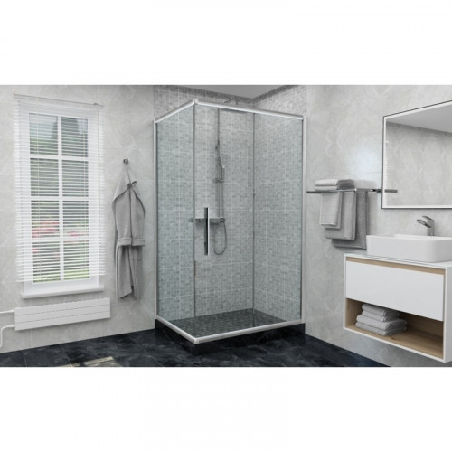 Дверь в нишу DTO FC 120-140 Chrome (120-140)