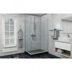 Дверь в нишу DTO FC 120-140 Chrome (120-140)